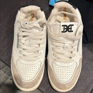 Sam Edelman women’s Cream and Tan Sneakers